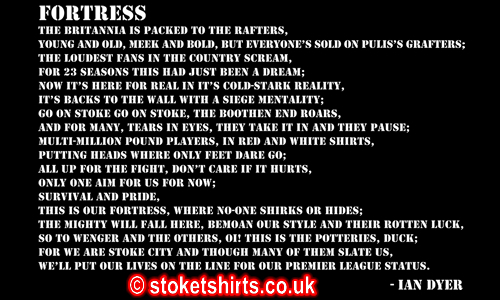 Fortress backprint - The Britannia is packed to the rafters