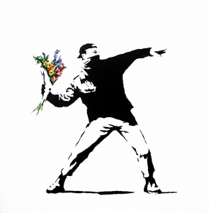 Banksy - Flower Thrower